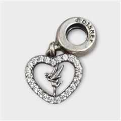 Disney Pandora Tinkerbell Charm Heart Dangle